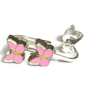 Clipoorbellen vlinder lichtroze, knopje